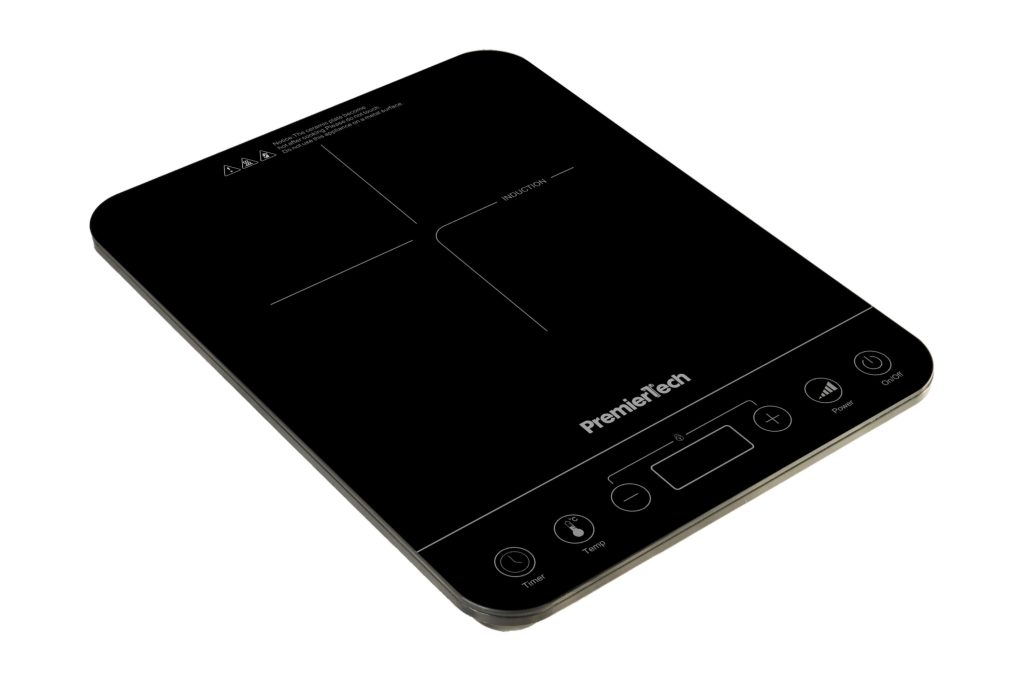 Piastra a Induzione portatile Fornello Controlli Touch Display led 10 livelli di potenza 200>2000watt Timer 180min 4cm spessore PremierTech PT-PI1