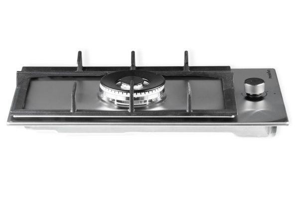 PremierTech® Piano cottura a gas 1 fuoco 30cm Inox mono fiamma PremierTech PC301