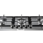 PremierTech® Piano Cottura a Gas da 90cm 5 fuochi Acciaio Inox griglie in ghisa professionali PremierTech PC905