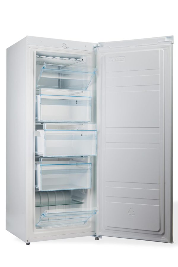 Congelatore Verticale Freezer 160 litri 3 Cassetti e 2 Sportelli -24°gradi Classe E (ex E) 4**** Stelle PremierTech PT-FR153 343398