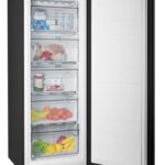 PremierTech PT-FR153S Vertical Freezer Freezer 160 liters -24 ° degrees Class E (formerly A ++) 4 **** Stars 3 Drawers and 2 BLACK Doors