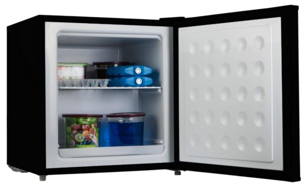 Mini Freezer Congelatore verticale 32 litri BLACK -24 gradi 4 Stelle **** Classe E 47 x 45 x 51cm 39dB PremierTech PT-FR32BK