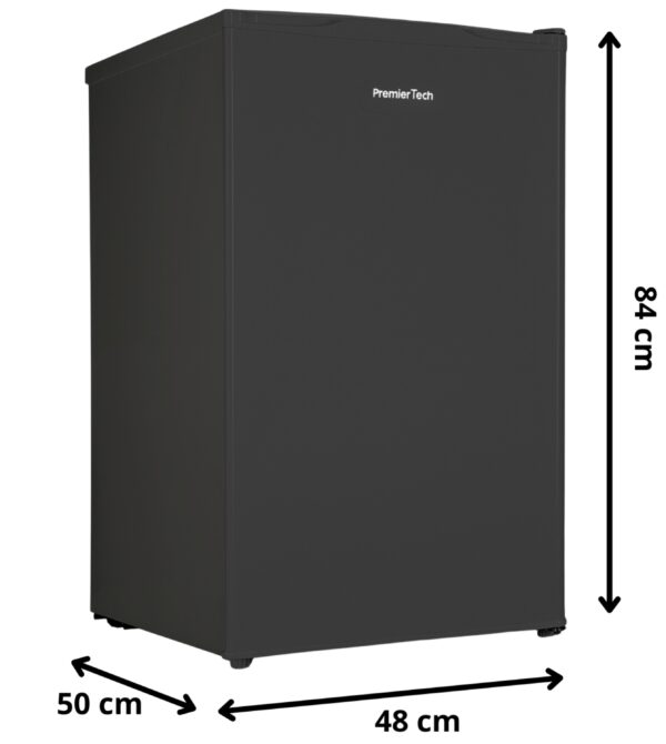 PremierTech PT64FRB Congelatore Verticale Freezer Nero 64 litri -24° Classe E 4**** Stelle 3 Cassetti