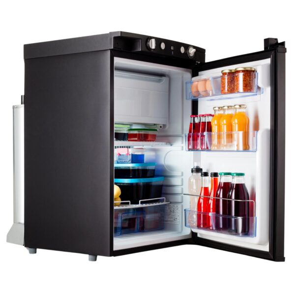 PremierTech Mini Frigo 90L con Congelatore Trivalente 220V 12V Gas Libera Installazione PTF90L3