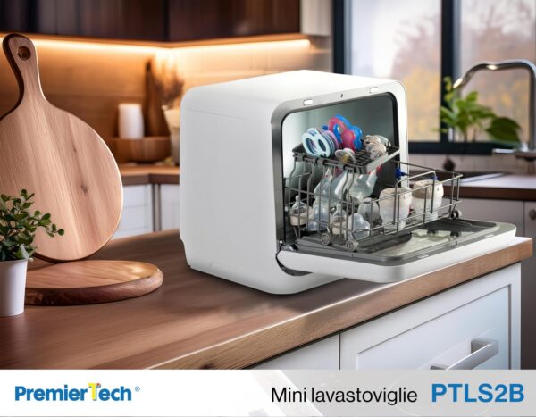 PremierTech PTLS2B Mini Lavastoviglie 2 coperti 6 programmi