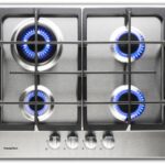 Piano cottura a gas 4 fuochi 60cm Inox PremierTech PC4G60