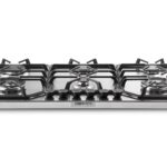 PremierTech® Piano Cottura a Gas a 6 fuochi da 90 cm doppio Wok in Acciaio Inox PremierTech PC906
