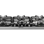 PremierTech® Piano Cottura a Gas a 6 fuochi da 90cm doppio Wok in Vetro Nero PremierTech PC906G