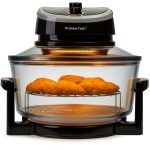 PremierTech® Forno Alogeno ad Aria Ventilato 17 litri 1400 watt cuoce senza olio (nero) PremierTech PT-FA12B