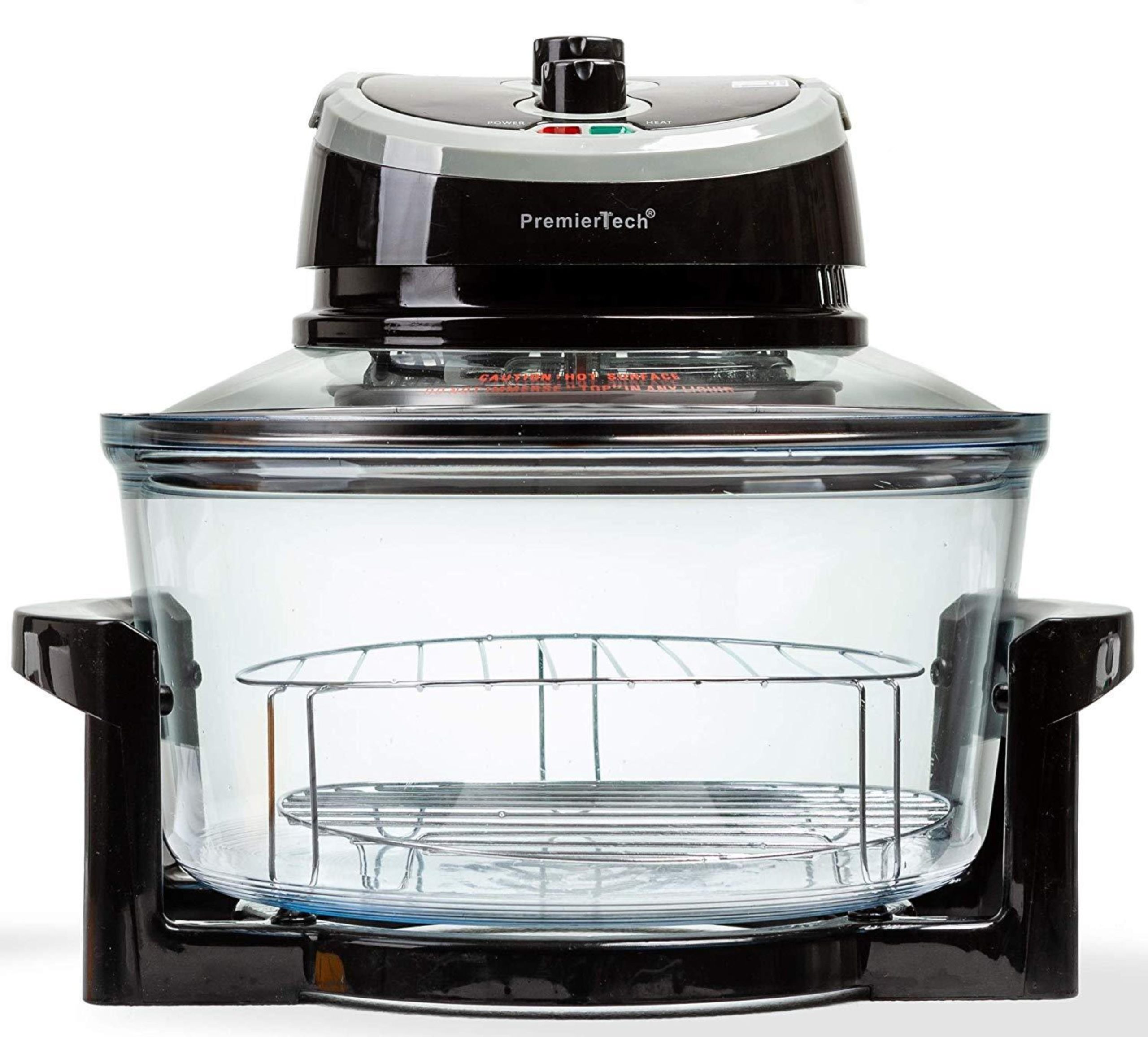 Forno Alogeno ad Aria Ventilato 17 litri 1400 watt cuoce senza olio (nero) PremierTech PT-FA12B