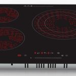 Piano Cottura 4 Fuochi Vetroceramica 60cm Elettrico da incasso Display Led Touch Control Vetro Front smussato PremierTech PT-PC4C