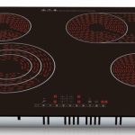 Piano Cottura 4 Fuochi Vetroceramica 60cm Elettrico da incasso Display Led Touch Control Vetro Front smussato PremierTech PT-PC4C