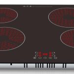 Piano Cottura 4 Fuochi Vetroceramica 60cm Elettrico da incasso Display Led Touch Control Vetro Front smussato PremierTech PT-PC4C