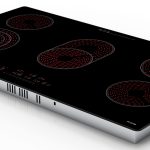 PremierTech® Piano Cottura 4 Fuochi Vetroceramica 60cm Elettrico da incasso Display Led Touch Control Vetro Front smussato PremierTech PT-PC4C