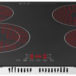 PremierTech® Piano Cottura 4 Fuochi Vetroceramica 60cm Elettrico da incasso Display Led Touch Control Vetro Front smussato PremierTech PT-PC4C