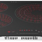 Piano Cottura 4 Fuochi Vetroceramica 60cm Elettrico da incasso Display Led Touch Control Vetro Front smussato PremierTech PT-PC4C
