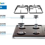 PremierTech® PremierTech Piano Cottura a Gas da 60cm