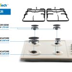PremierTech® PremierTech Piano Cottura a Gas da 60cm PremierTech® PremierTech Piano Cottura a Gas da 60cm