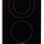 PremierTech® Piano Cottura Vetroceramica 30cm Elettrico 2 Fuochi Display Led Touch Control Vetro Front smussato PremierTech PT-PC2C