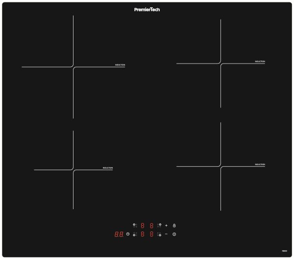 PremierTech Piano Cottura Induzione 4 zone fuochi IN460